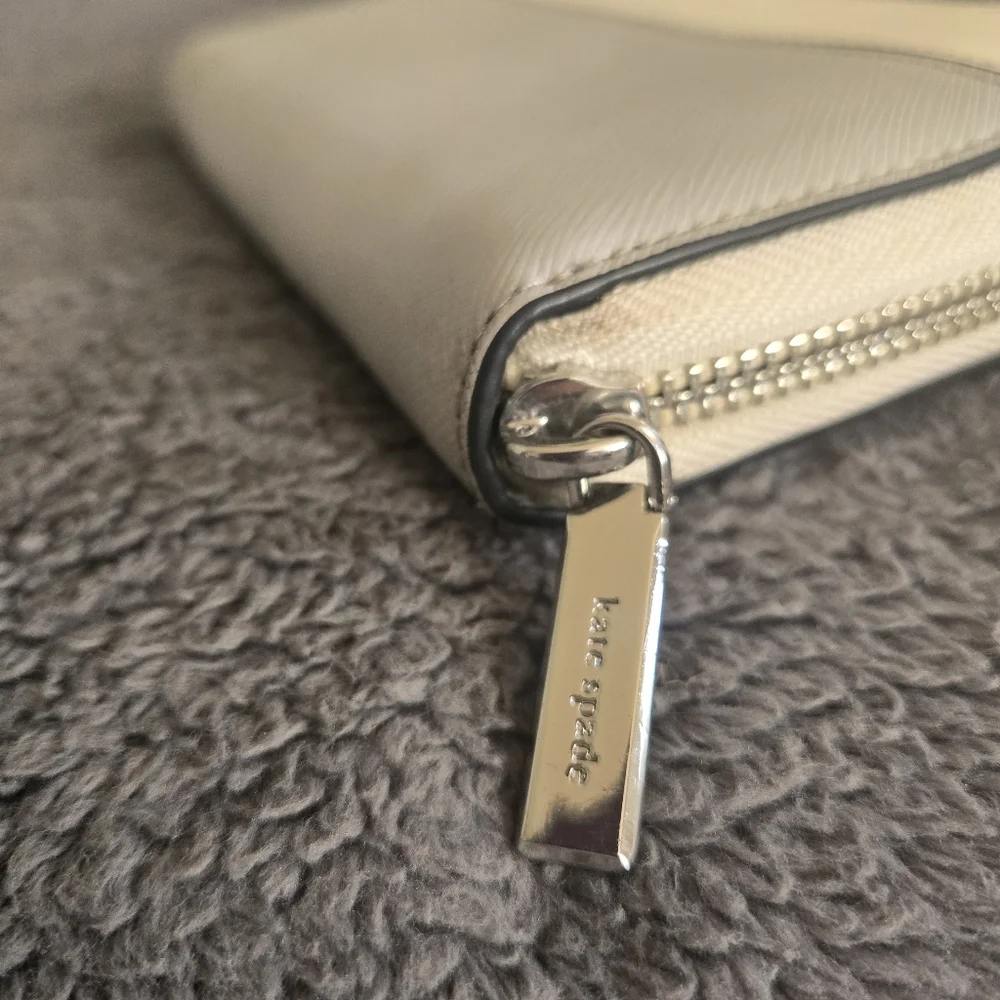 Kate Spade Large Wallet Gray/White